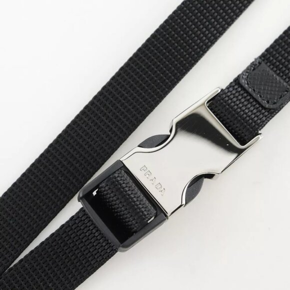 PRADA Smartphone holder with pouch Smartphone case 1ZT016 2DMJ NERO black ... - Picture 6 of 11